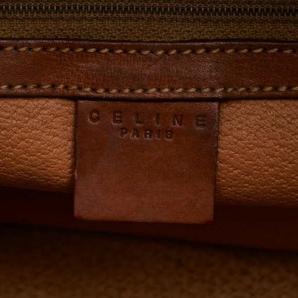 Celine Macadam Tote Bag Handbag Brown PVC Women's CELINE - Picture 9 of 11